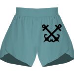 Ladies Flowy Overlay Shorts Thumbnail