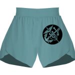 Ladies Flowy Overlay Shorts Thumbnail