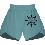 Ladies Flowy Overlay Shorts Thumbnail