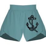 Ladies Flowy Overlay Shorts Thumbnail