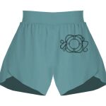 Ladies Flowy Overlay Shorts Thumbnail