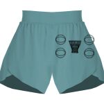 Ladies Flowy Overlay Shorts Thumbnail
