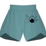 Ladies Flowy Overlay Shorts Thumbnail