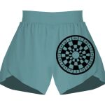 Ladies Flowy Overlay Shorts Thumbnail