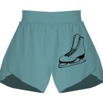 Ladies Flowy Overlay Shorts Thumbnail