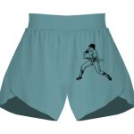 Ladies Flowy Overlay Shorts Thumbnail