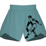 Ladies Flowy Overlay Shorts Thumbnail