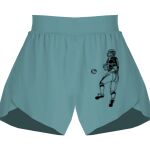 Ladies Flowy Overlay Shorts Thumbnail