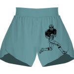Ladies Flowy Overlay Shorts Thumbnail