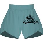 Ladies Flowy Overlay Shorts Thumbnail