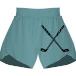 Ladies Flowy Overlay Shorts Thumbnail