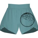 Ladies Flowy Overlay Shorts Thumbnail