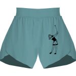 Ladies Flowy Overlay Shorts Thumbnail