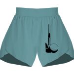 Ladies Flowy Overlay Shorts Thumbnail