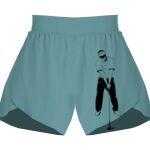 Ladies Flowy Overlay Shorts Thumbnail