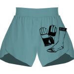 Ladies Flowy Overlay Shorts Thumbnail