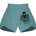 Ladies Flowy Overlay Shorts Thumbnail