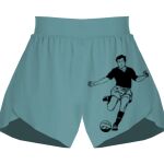 Ladies Flowy Overlay Shorts Thumbnail