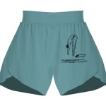 Ladies Flowy Overlay Shorts Thumbnail