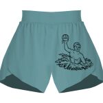 Ladies Flowy Overlay Shorts Thumbnail