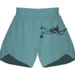 Ladies Flowy Overlay Shorts Thumbnail