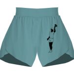 Ladies Flowy Overlay Shorts Thumbnail