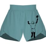 Ladies Flowy Overlay Shorts Thumbnail