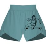 Ladies Flowy Overlay Shorts Thumbnail