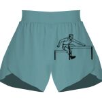 Ladies Flowy Overlay Shorts Thumbnail