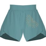 Ladies Flowy Overlay Shorts Thumbnail