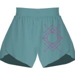 Ladies Flowy Overlay Shorts Thumbnail