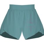 Ladies Flowy Overlay Shorts Thumbnail