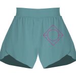 Ladies Flowy Overlay Shorts Thumbnail