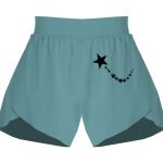 Ladies Flowy Overlay Shorts Thumbnail