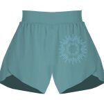 Ladies Flowy Overlay Shorts Thumbnail