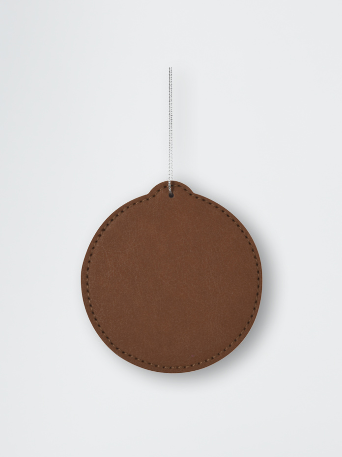 Round Leatherette Ornament  Thumbnail