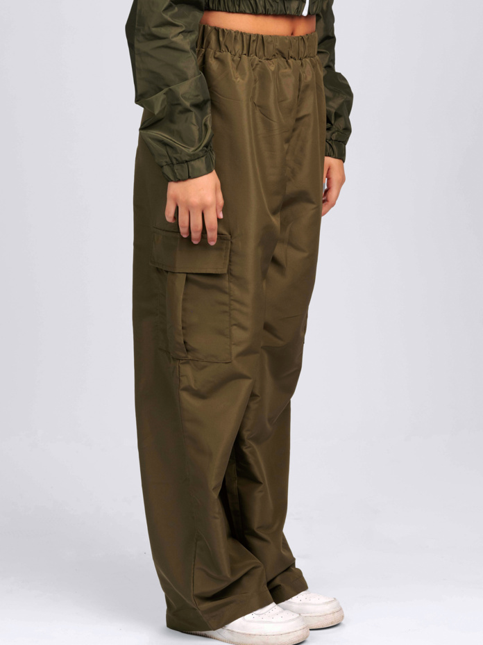 Ladies Wide Leg Cargo Pants Thumbnail