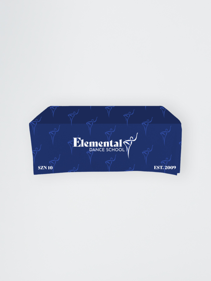 Full-Out Table Cloth - 6' table, Drape style, 4 sided, Closed Back Thumbnail