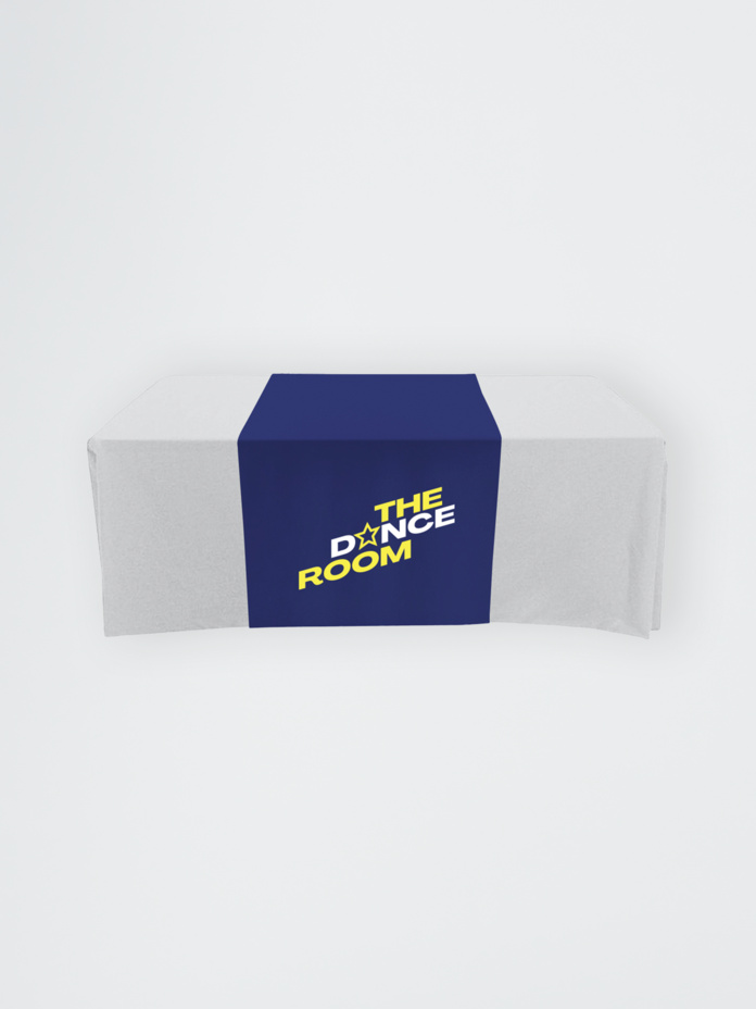 Polycotton Twill Table Runner - 30x60, Covers Front and Top of the table Thumbnail