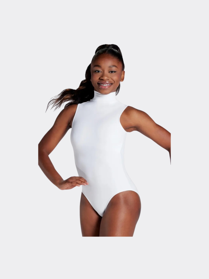 Ladies Mock Neck Sleeveless Leotard Thumbnail