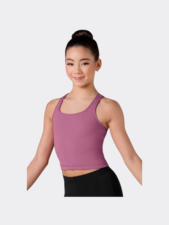 Girls Wide Racerback Crop Top Thumbnail