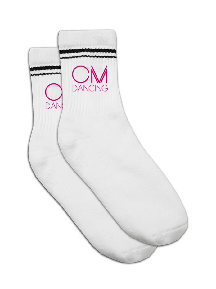 CM DANCING Pink  SLX Half-Crew Cotton Socks Thumbnail