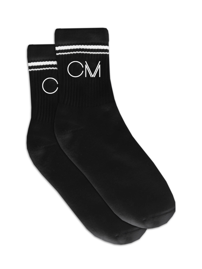  CM DANCING Black SLX Half-Crew Cotton Socks Thumbnail