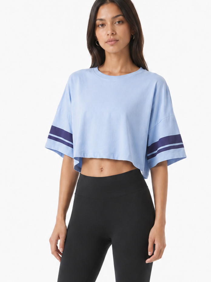 SLX Striped Crop  Youth & Adult  T-Shirt Thumbnail