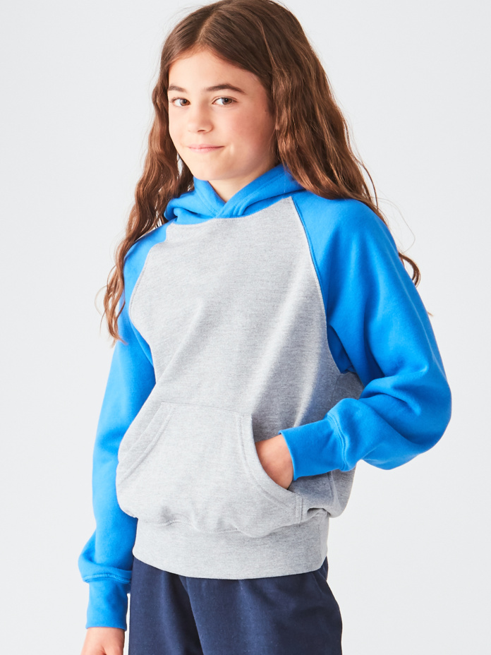 Youth Unisex Two Tone Retro Hoodie Thumbnail