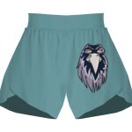 Ladies Flowy Overlay Shorts Thumbnail