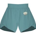 Ladies Flowy Overlay Shorts Thumbnail