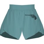 Ladies Flowy Overlay Shorts Thumbnail