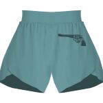 Ladies Flowy Overlay Shorts Thumbnail