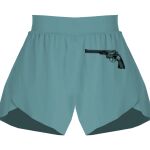 Ladies Flowy Overlay Shorts Thumbnail